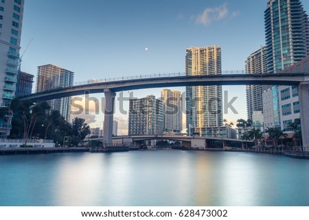 By the river, downtown Miami