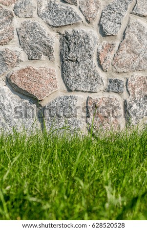 Stone wall background  or texture