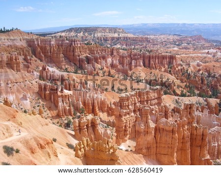 The garden of crags in Bryce Canyon National Park, USA