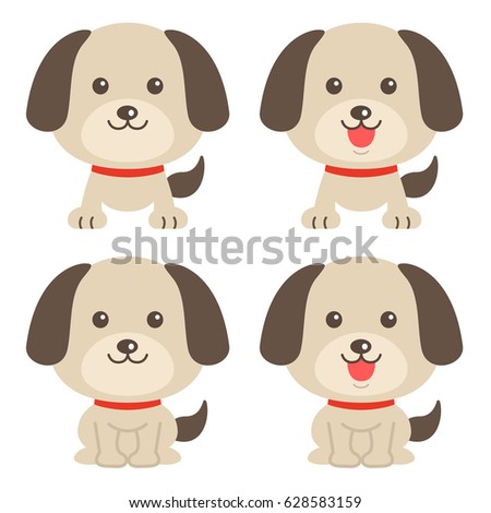 Dog illustration set