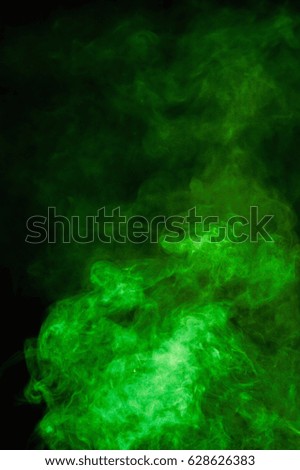 Green Smoke abstract background.