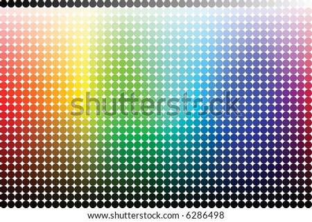 Color pallete (spectrum) made from circles