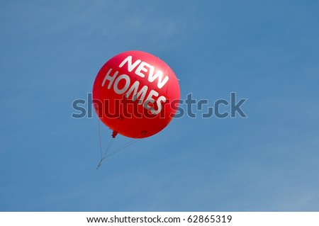 New Homes Hot Air Balloon Advertisement Sign