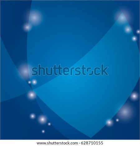 Deep blue abstract backgrouns with lights. Vector illustration.