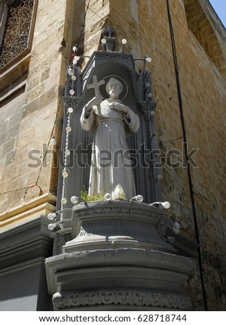 Statue of St.Francis, Valletta Malta.