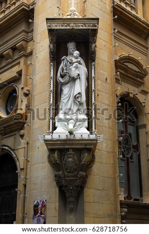 Shrine of Our Lady of Mount Carmel, La Valletta Malta.