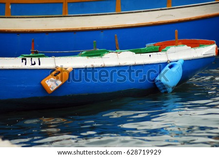 Funny little boat in Marsaxlokk,Malta.
