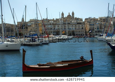 Senglea as seen from Vittoriosa Yacht Marina,Birgu ,Malta,2007.