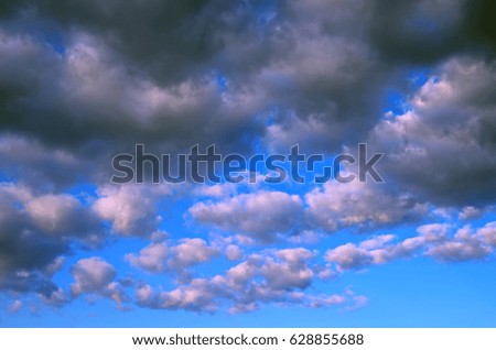 Dramatic sky with clouds. Abstract.