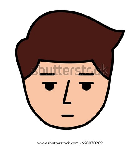 young man expression face avatar character