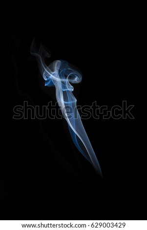 Amazing smoke on dark background.