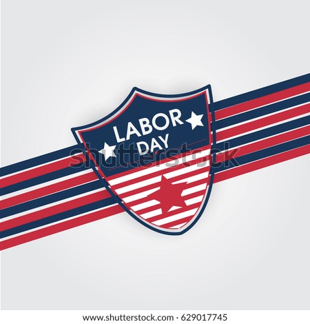 Happy labor day background vector 