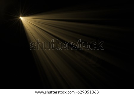 digit lens flare with bright light in black background used for texture and material Royalty-Free Stock Photo #629051363