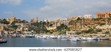 Mgarr harbour,Gozo,Malta.