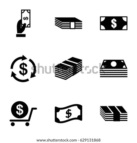 Tax icons set. set of 9 tax filled icons such as Money, Payment, dollar, money