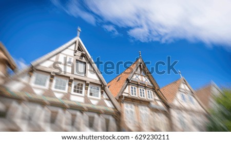 Beautiful medieval buildings of Celle, Germany.