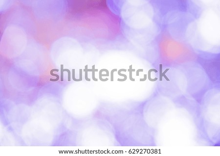 Violet and white bokeh background from natural