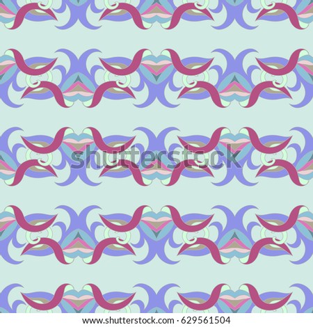 Seamless patterns for textiles, postcards.