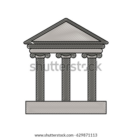 color blurred stripe of parthenon icon