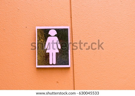 Female toilet symbol