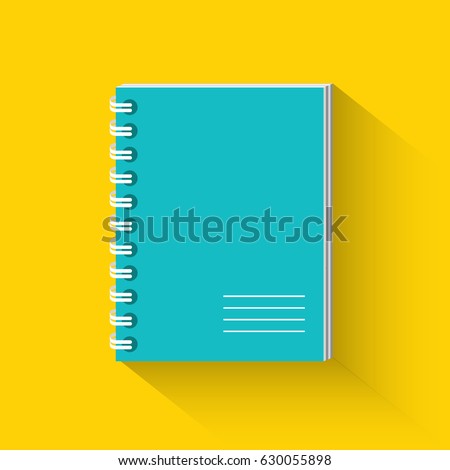 Notebook flat icon Royalty-Free Stock Photo #630055898