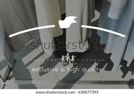 Blank space of high quality brand badge
