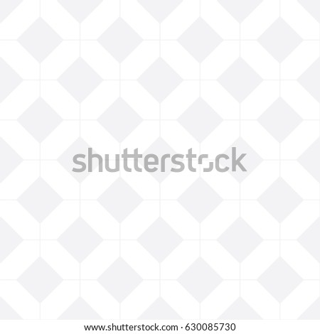 Seamless subtle gray overlapping octagons tile pattern vector