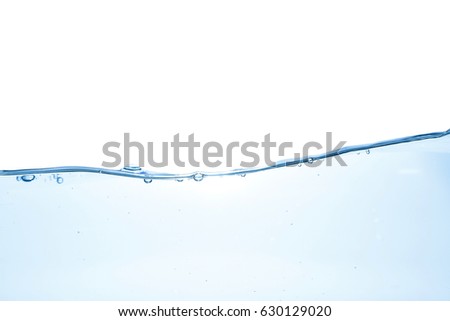 Water waves. Clear Water wave isolated on white background Royalty-Free Stock Photo #630129020