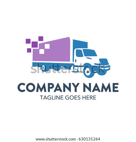 Freight Truck Logo Template