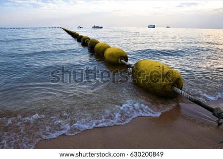 Buoy in the sea Royalty-Free Stock Photo #630200849