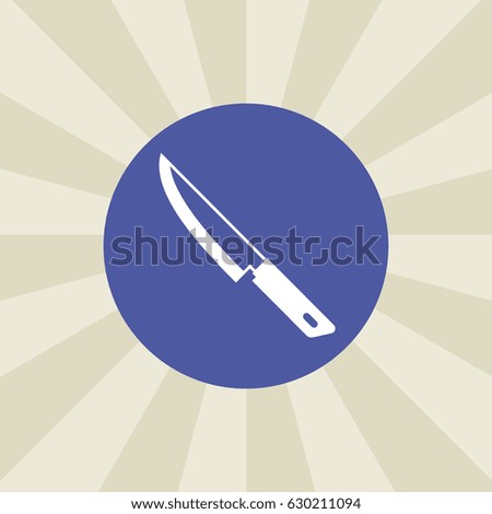knife icon. sign design. background