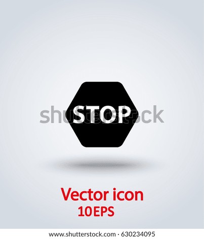 Vector stop icon