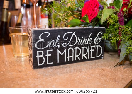 Wedding Reception Sign