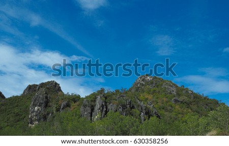 Big mountain with clear sky