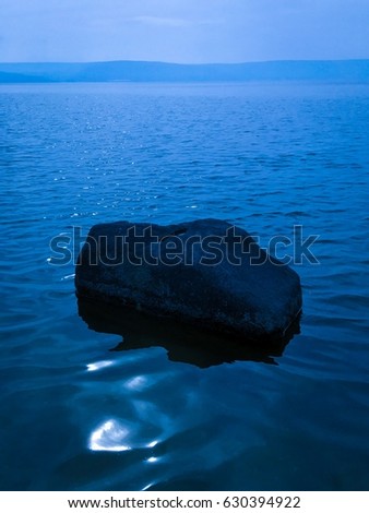Upon this Rock I will build my church - Sea Of Galilee - Galilee, Israel