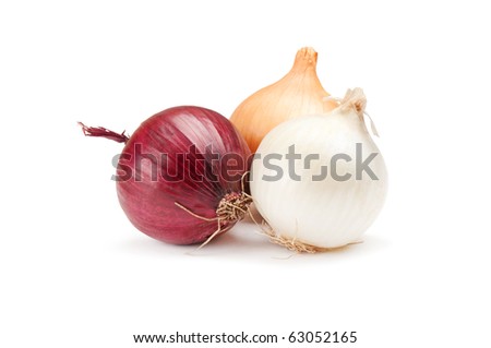 onion isolated on a white background