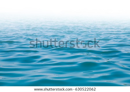 Blue sea Ocean And Blue Sky Background