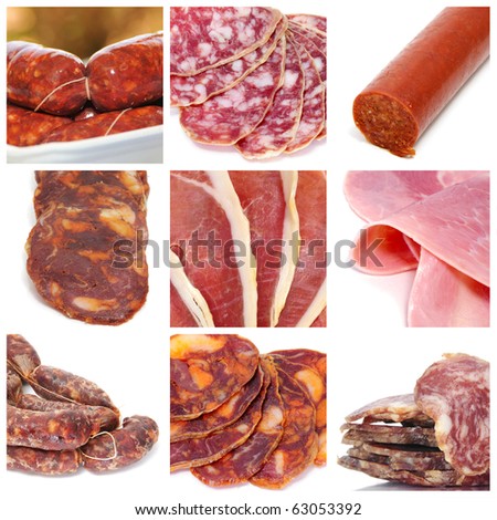 a collage of nine pictures of different spanish tapas and