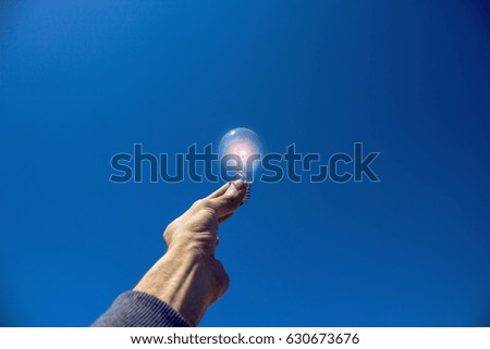 Idea and concept of energy Bulb