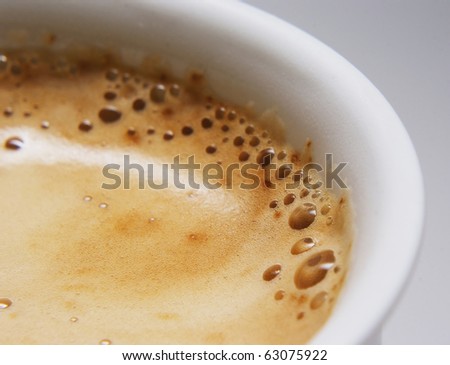 Coffee foam Royalty-Free Stock Photo #63075922