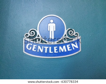 Male Toilet Signs