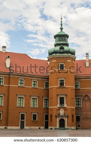 Royal palace in Warsaw. Poland