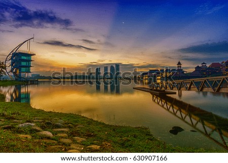 Sunrise in putrajaya city