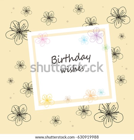 Flower Greeting Box - Birthday wishes