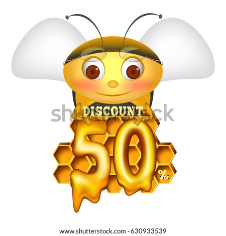 Discount 50%, the bee keeps a discount