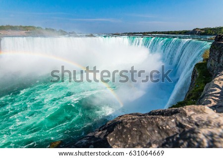 Incredible View of Niagara Falls Rainbow, Ontario, Canada