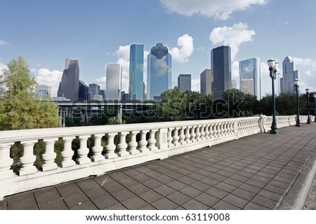 View on City Skyline, Houston, Texas