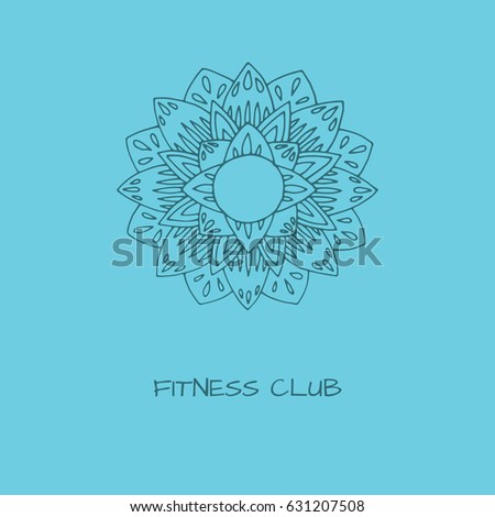 Logo in arabic style  for yoga studio, holistic center and alternative medicine 