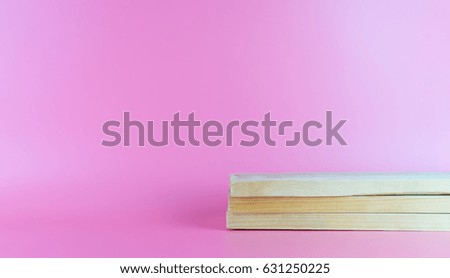 Woodn plank board on pink background for display mock up