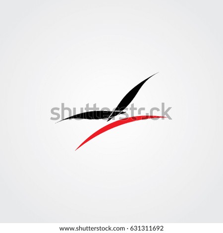 eagle logo, icon bird flying